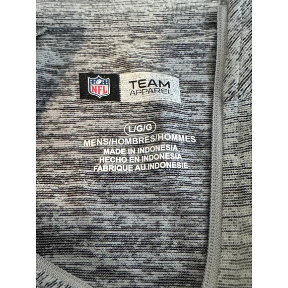 NFL Team Men's Jacksonville Jaguars Long Sleeve 1/4 Zip Heathered Gray - Picture 7 of 7